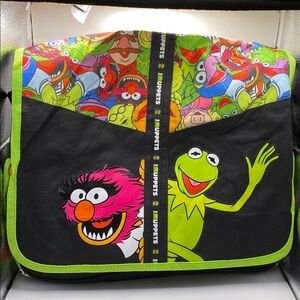 2012 Disney Muppets Messenger Bag Fozzie Kermit Piggy Animal Tote Bag NWT Gift